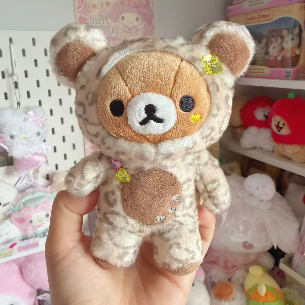 Korilakkuma Leopard Diamond Mascot - Brown