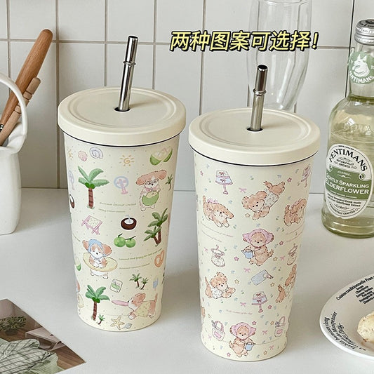Cute Puppy Insulated Bottle