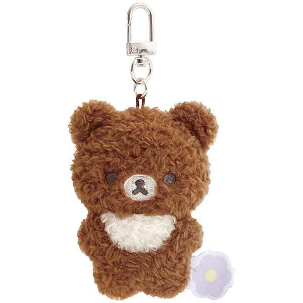 Rilakkuma Plush Flower Mini Keychain