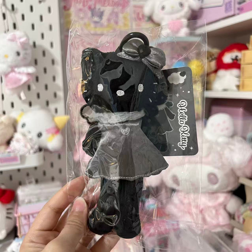 NIC Black & Gray Long-Legged Hello Kitty Mascot