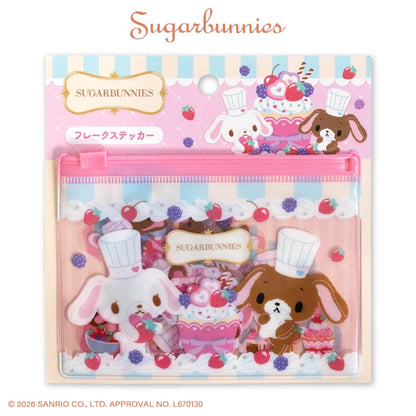 Sanrio Sugar Bunnies Flake Sticker Set
