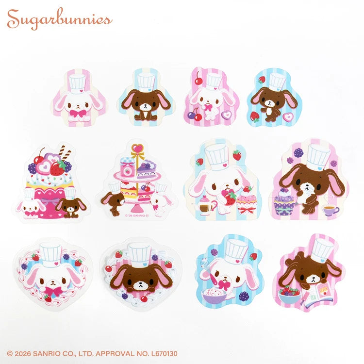 Sanrio Sugar Bunnies Flake Sticker Set