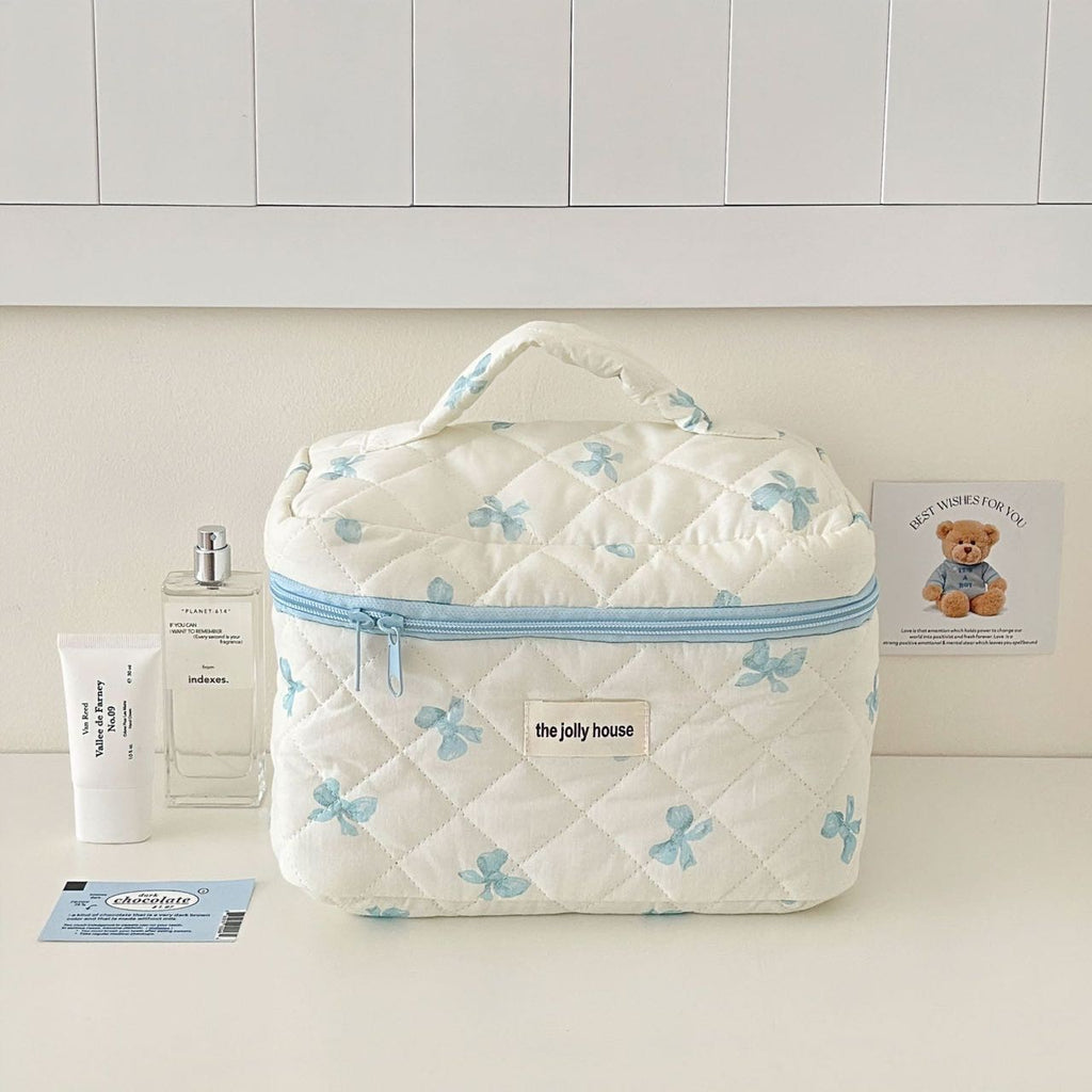 Minimalist Bow Cosmetic Bag