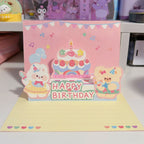 Cute 3D Pop-Up Birthday Card