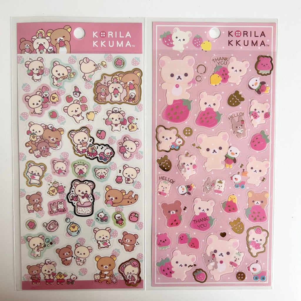 Rilakkuma Strawberry Sticker