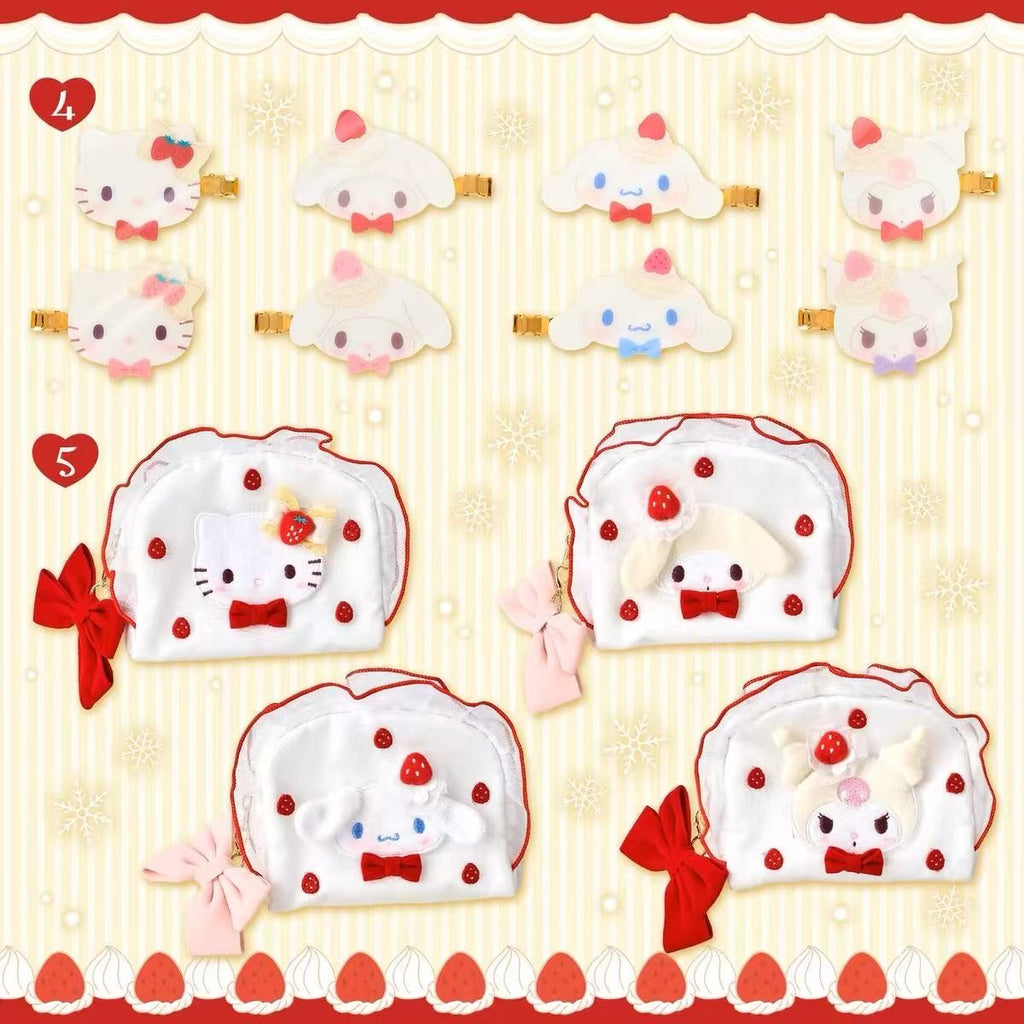 Sanrio Strawberry Cake Series Cosmetic Bag