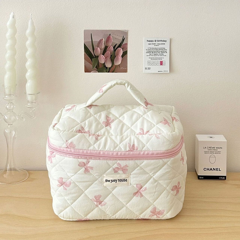 Minimalist Bow Cosmetic Bag
