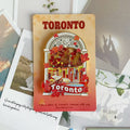 Toronto Skyline Maple Leaf Liquid Quicksand Fridge Magnet