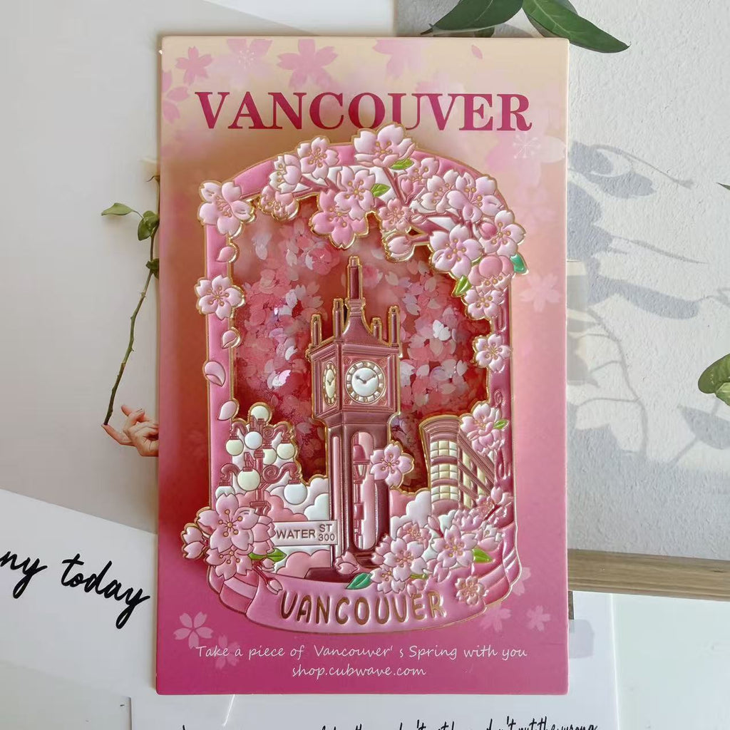 Vancouver Sakura Fridge Magnet