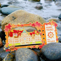 Victoria Maple Leaf Quicksand Fridge Magnet