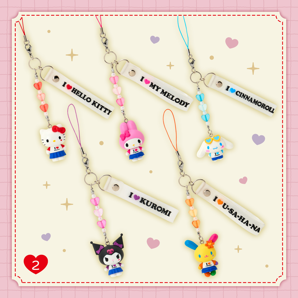 I Love Sanrio Characters Charm
