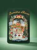Quebec City Winter Snowflake Floating Glitter Magnet