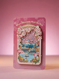 Vancouver Spring Cherry Blossom Floating Glitter Magnet