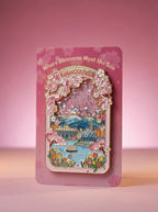 Vancouver Spring Cherry Blossom Floating Glitter Magnet