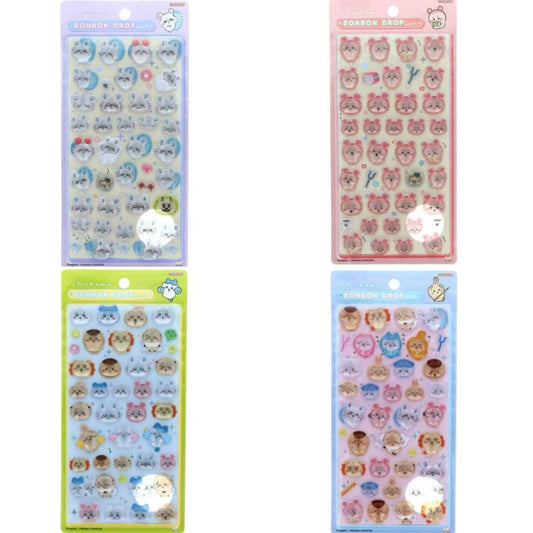 Chiikawa BONBON raised sticker sheets with character designs