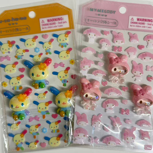 Sanrio Aurora 3D Sticker Sheet