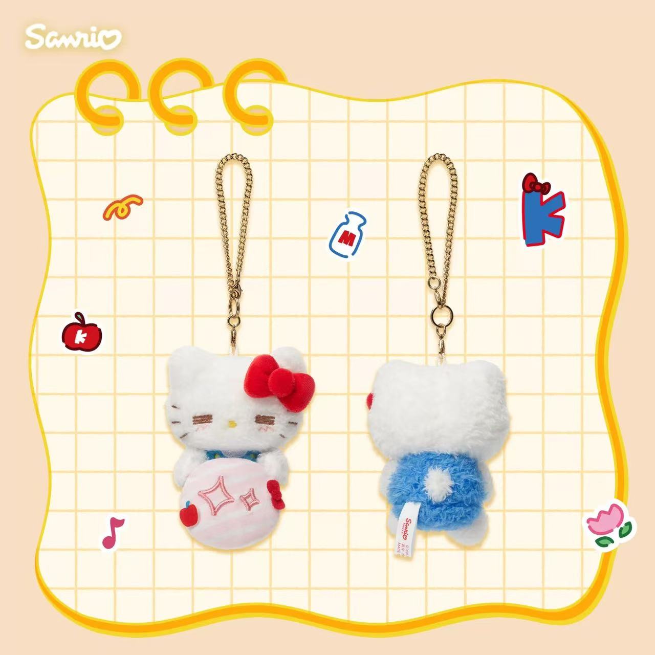 Hello Kitty mascot charm in silly daily-life pose