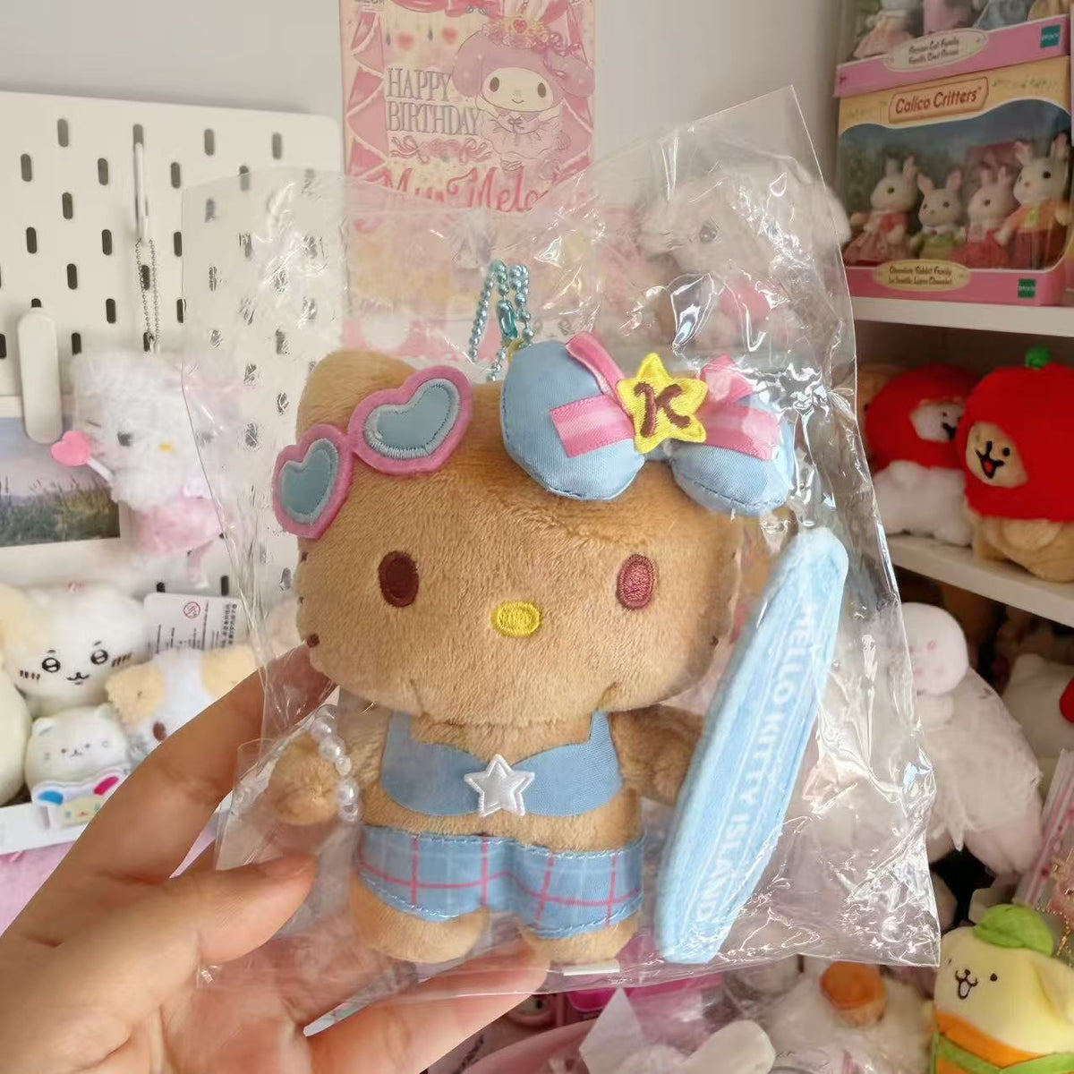 Korea Jeju Island Hello Kitty Exclusive Tan Surfing Mascot
