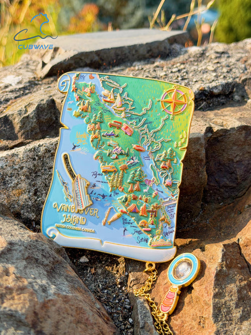 Vancouver Island Discovery Map Magnet