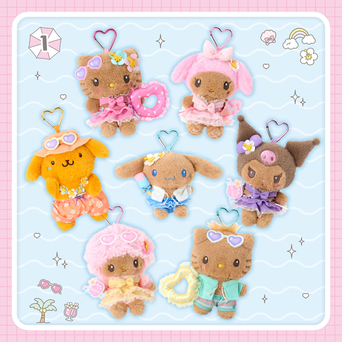 Sanrio Tan Summer Pool Mascot