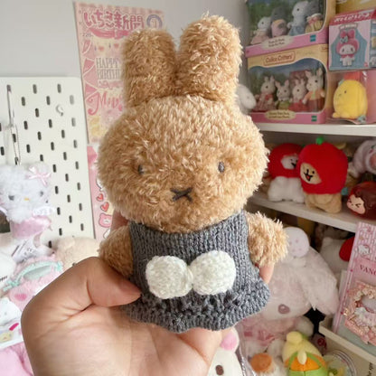 Miffy x Miia Knit Sweater Long Pile Mascot - Melanie