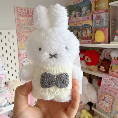 Miffy x Miia Knit Sweater Long Pile Mascot - Miffy