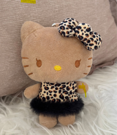 GRL x Hello Kitty Tan Leopard Print Mascot