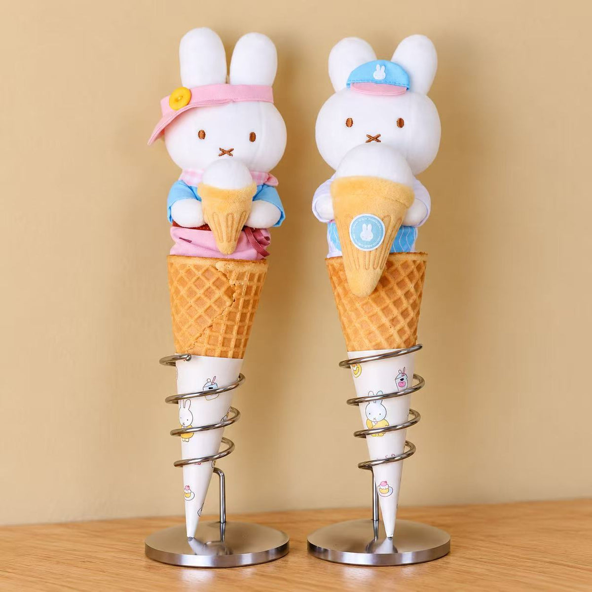Miffy Gyeongju Exclusive Dessert Mascot - Miffy Pink Hat Ice Cream