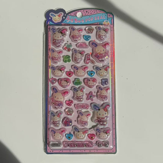 Sanrio POP SEAL 3D Stickers - Usahana
