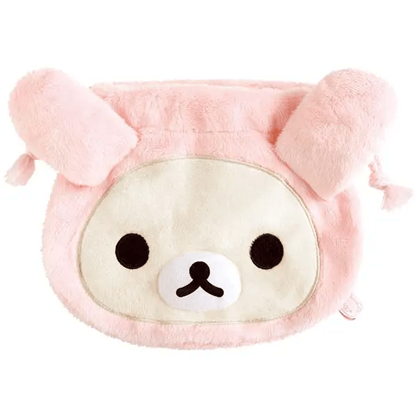 Rilakkuma Plush Drawstring Bag