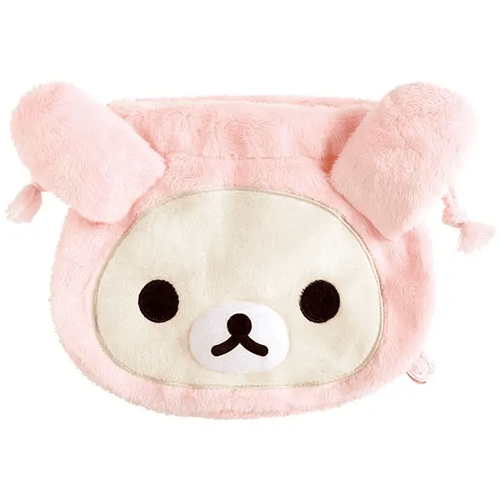 Rilakkuma Plush Drawstring Bag