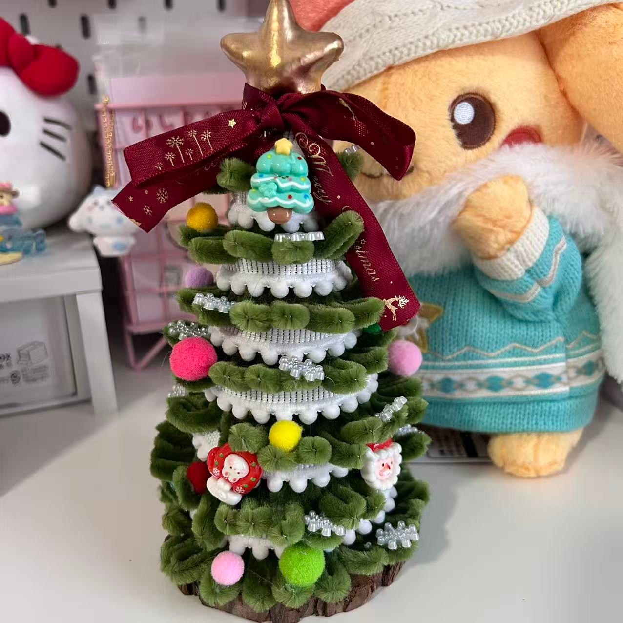 Pipe Cleaner Christmas Tree Figure 20cm