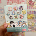 Mofusand x Sanrio Matte Pin Blind Pack