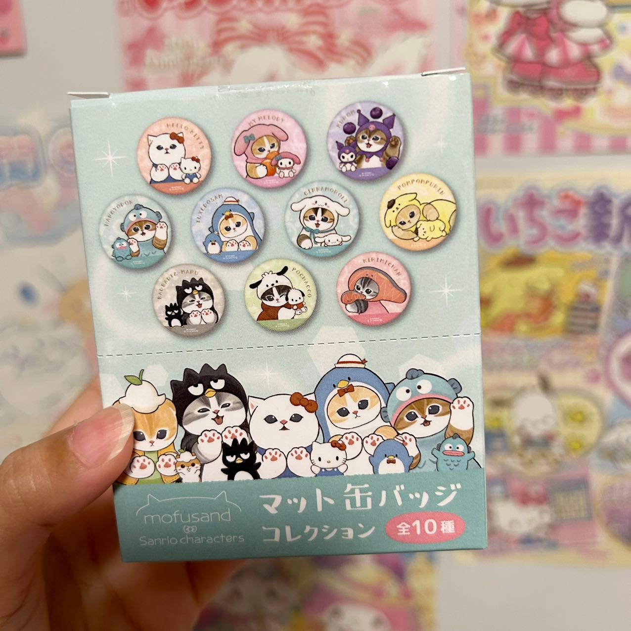 Mofusand x Sanrio Matte Pin Blind Pack