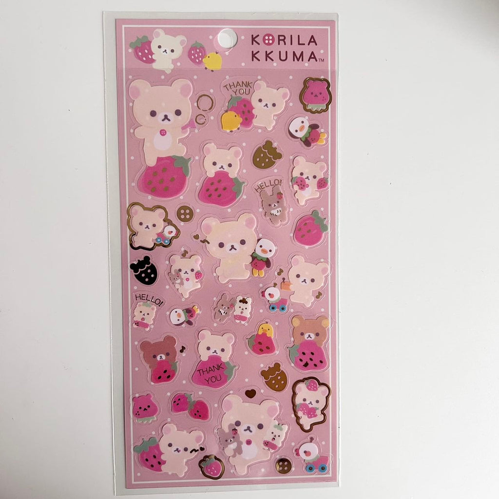 Rilakkuma Strawberry Sticker
