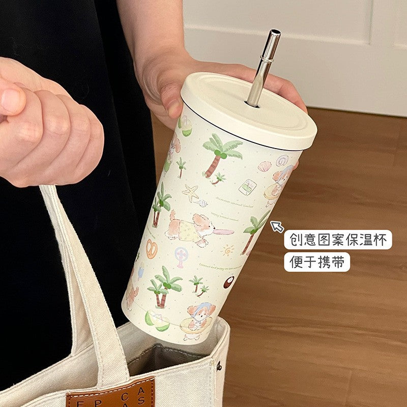 Cute Puppy Insulated Bottle