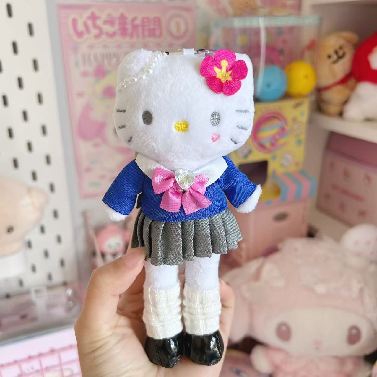 Hello Kitty Long-Legged Heisei School Uniform Mascot