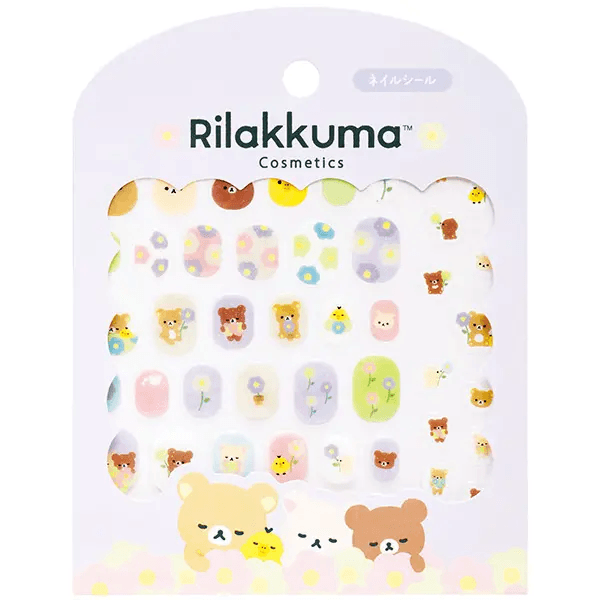 Rilakkuma Floral Nail Stickers