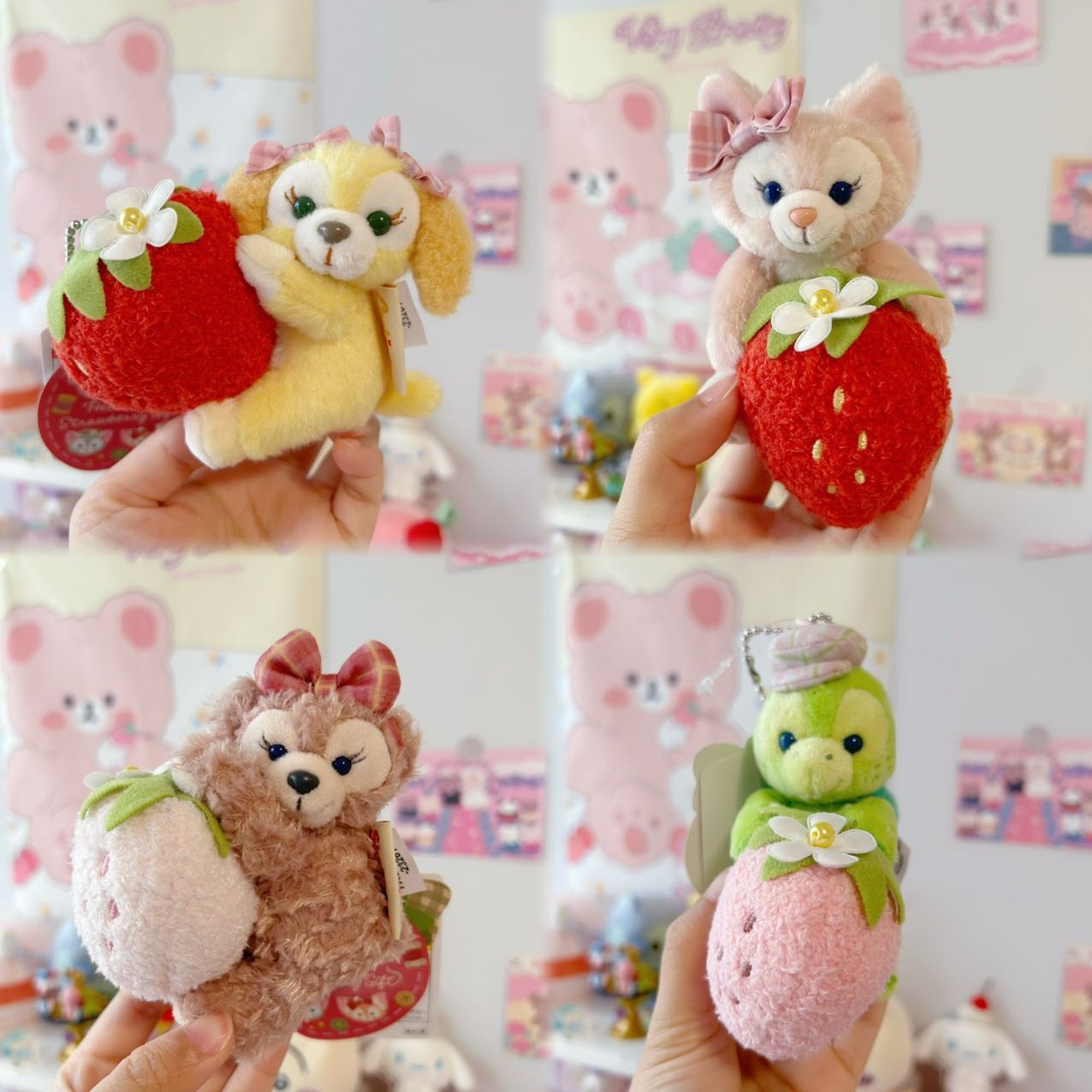 Tokyo Disney Strawberry Sitting Mascot