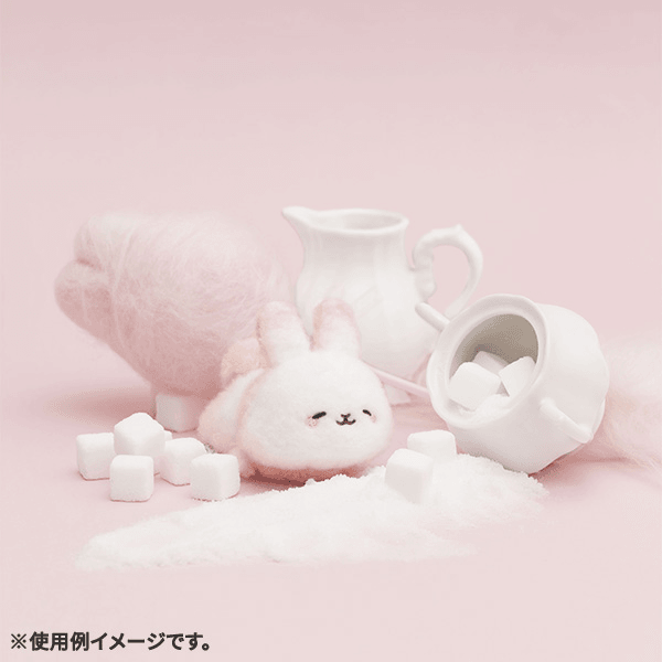 San-X Cotton Candy Bunny Lying Down Beanbag Plush