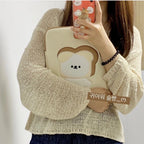 Bread Bear Storage Pouch Laptop Bag