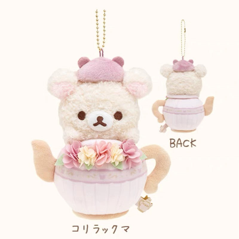 Rilakkuma Flower Afternoon Tea Series Mascot Plush – Cutie Pocket