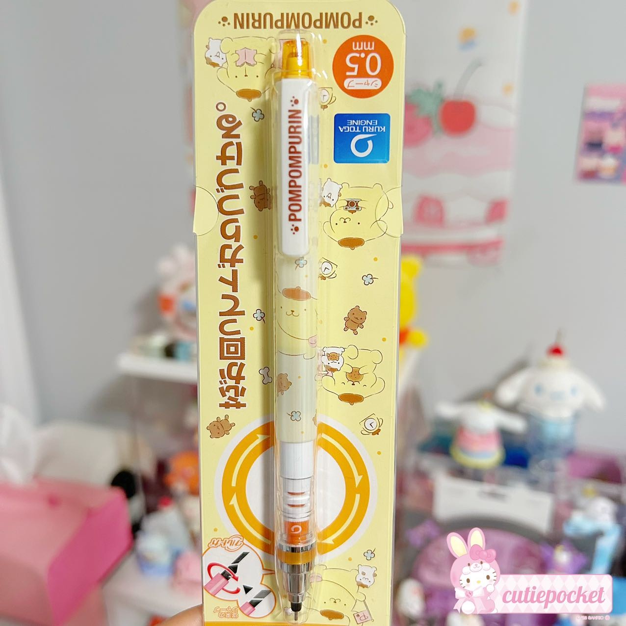Sanrio X Mitsubishi KURUTOGA 0.5 Auto-Rotating Mechanical Pencil