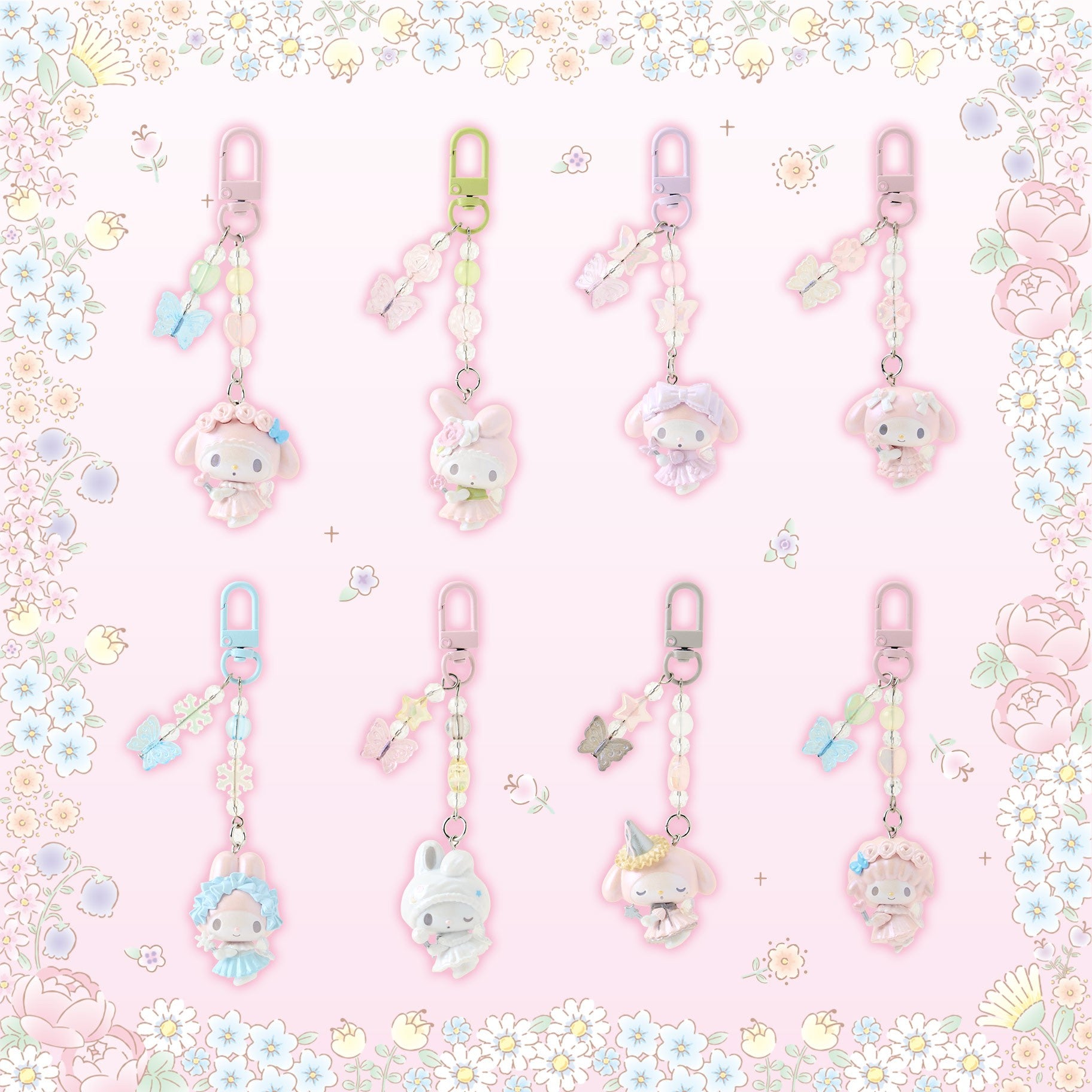 My Melody 50th Anniversary Keychain
