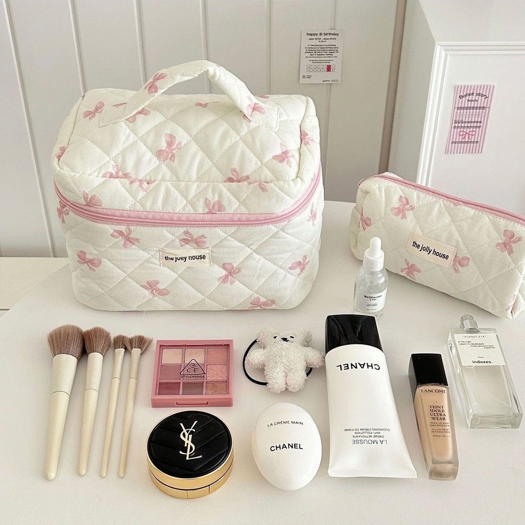 Minimalist Bow Cosmetic Bag