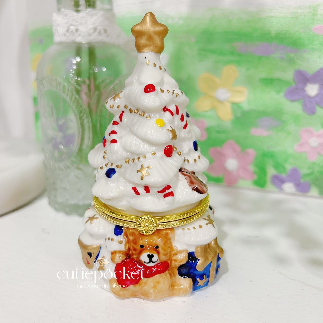 Ceramic Christmas Tree Scented Candle Christmas Gift