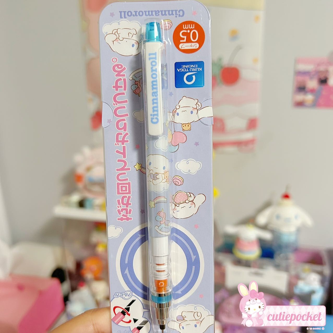 Sanrio X Mitsubishi KURUTOGA 0.5 Auto-Rotating Mechanical Pencil