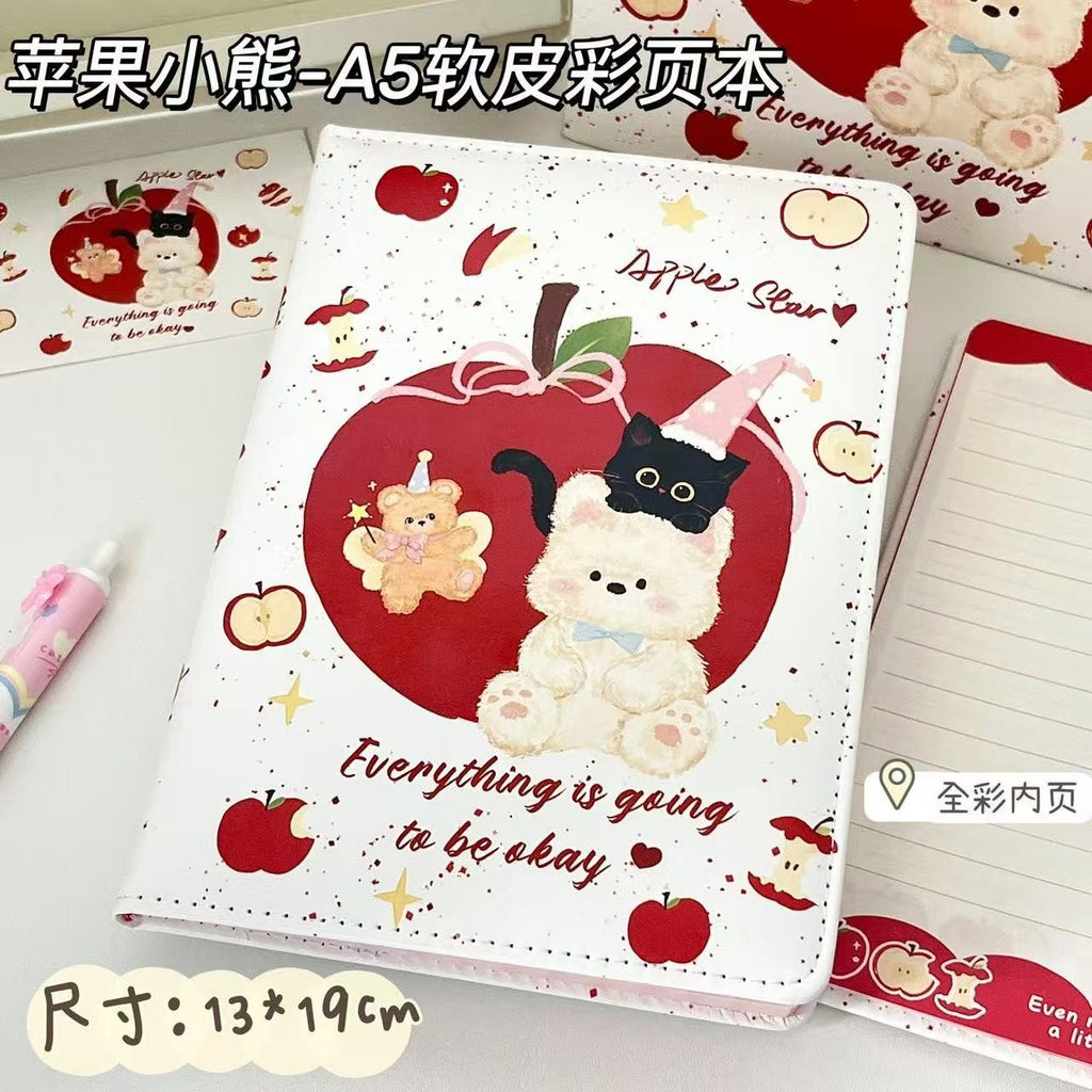 Apple Bear A5 Leather Journal