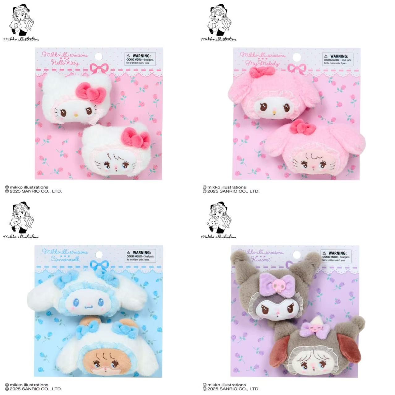 Mikko x Sanrio Plush Hair Clip