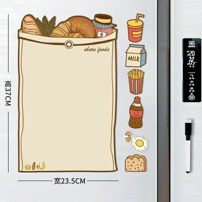 Bread Theme Fridge Memo Board (with Pen)